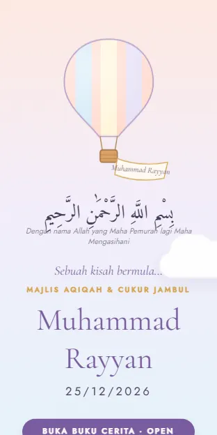 Buku Cerita Aqiqah
